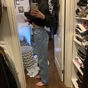 Straight leg jeans
